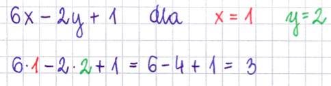 obliczanie wyrażenia algebraicznego