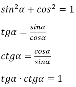 wzory na sinus cosinus